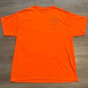 Anti Social Social Club ASSC Kkoch Upside Down Orange Graphic T-Shirt 2XL Floral
